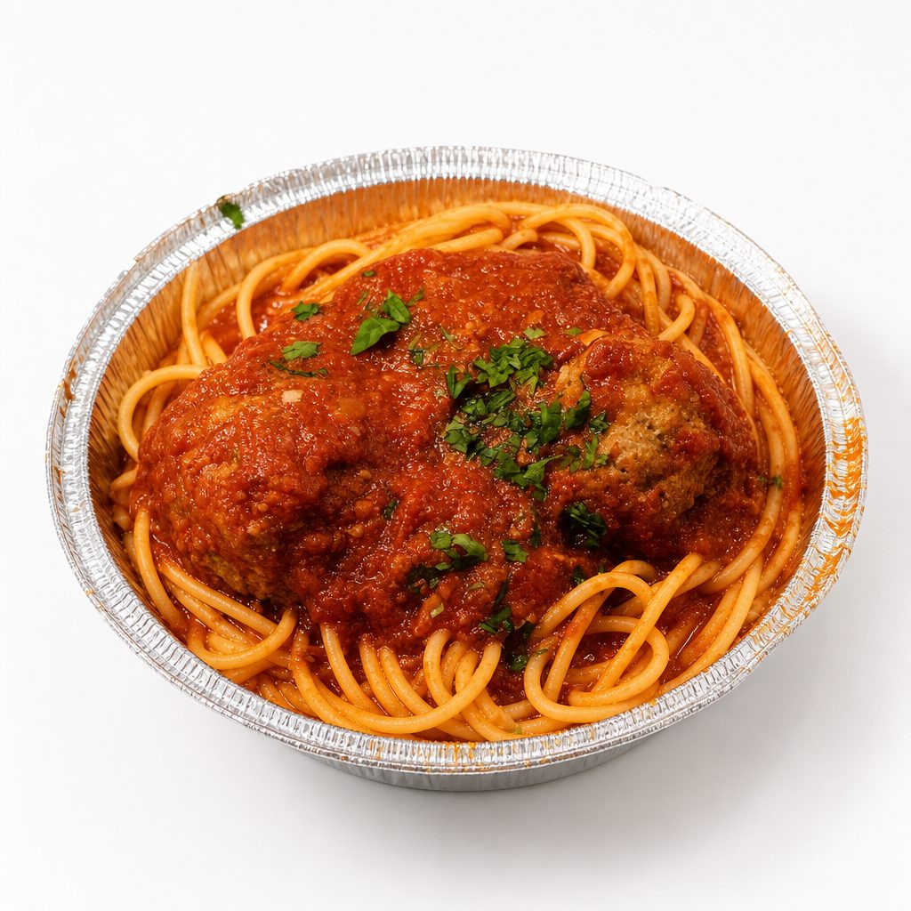 #44 Bucatini and Meatballs.