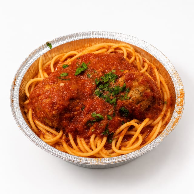 #44 Bucatini and Meatballs.