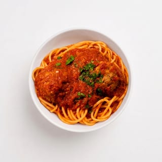 #44 Buccatini and Meatballs