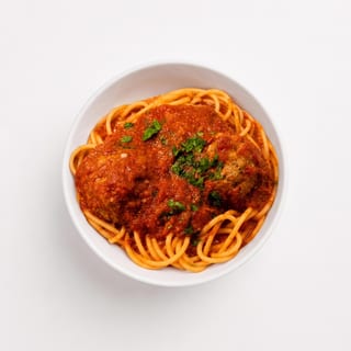 #44 Buccatini and Meatballs